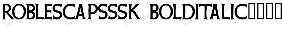 RobleSCapsSSK BoldItalic字体转换